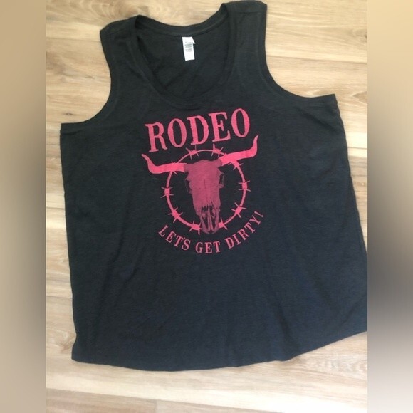Rodeo “Let’s Get Dirty” Tank Top 3XL - Picture 1 of 4